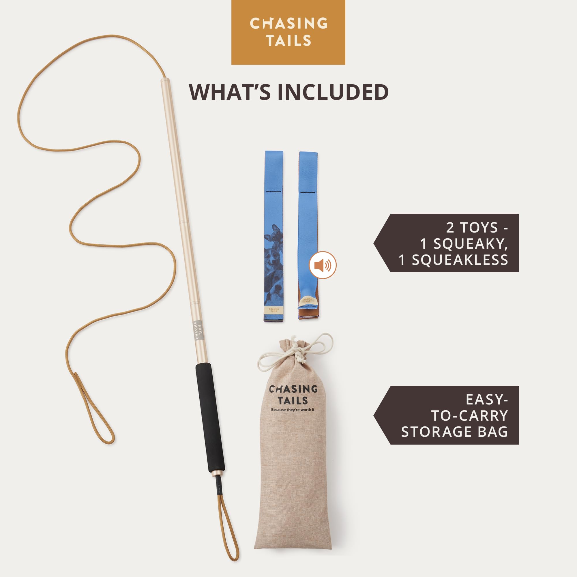 Chasing Tails - 91,4 cm Flirtstange
