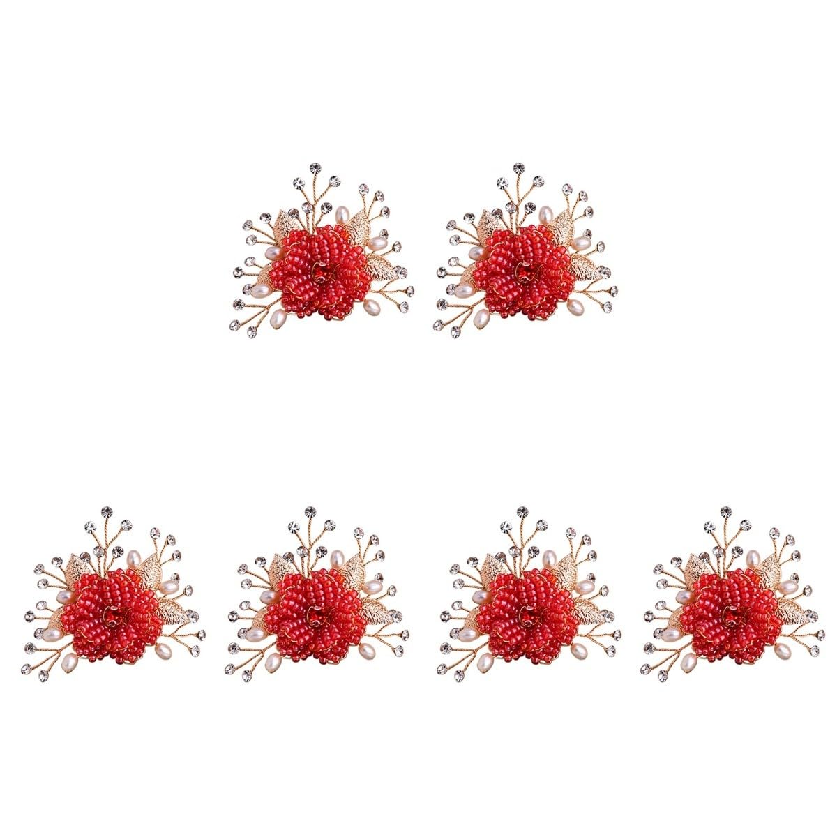 6pezzi Fibbie Per Scarpe Forma Di Fiore Decorazioni Per Scarpe Da Sposa e Cerimonie Accessori Moda Per Eventi Speciali