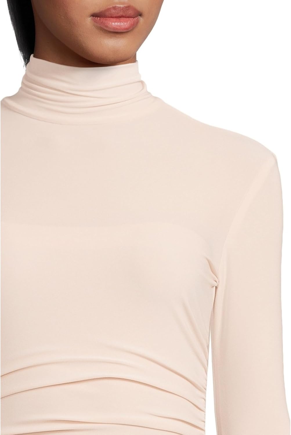 Norma Kamali Womens Long Sleeve Turtleneck Pickleball Dress - Image 4