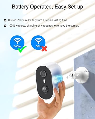 Miniatura 8 de ANRAN Cámaras de seguridad solar de 3 MP inalámbricas para exteriores para seguridad del hogar, visión nocturna a color 2K, cámara de vigilancia