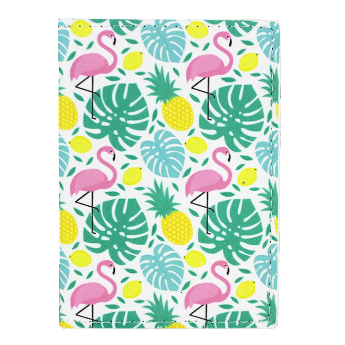 Cute Girls Flamingo Passport Covers PU Leather FLamingo Passport Cover Travel Women Passport Book Holder For Girls Teens (Flamingo 1014A)