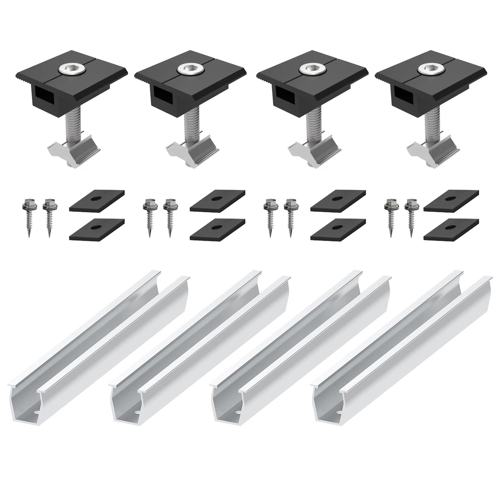 TEOV Montaggio Solare Lamiera Trapezoidale Supporto Per Pannelli - Foto 2