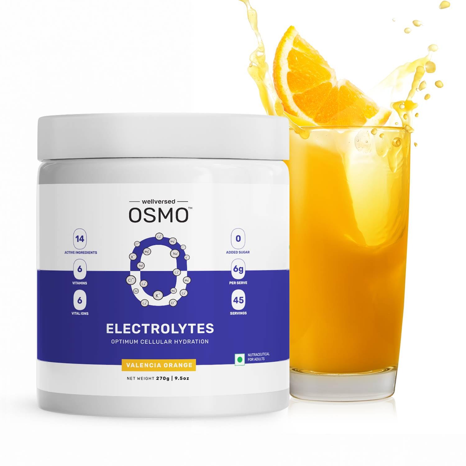 Wellcore - Electrolytes (Unflavoured, 200g)| Electrolyte Drink With 5 Vital Electrolytes: Na, Mg, Ca, K, PO4|Sugar Free Electrolyte Powder|Fat Fuel Powered Keto Electrolyte, 1 count, 57 Servings