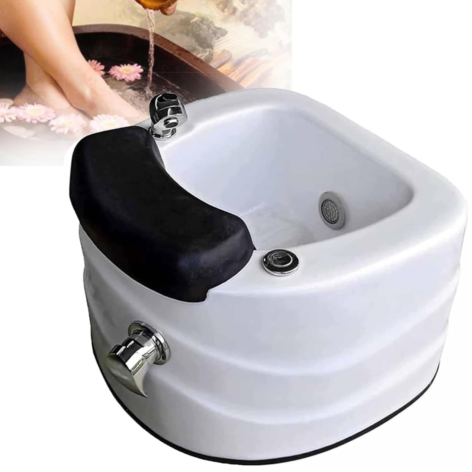 Przenośne spa do stóp Kąpiel stóp Salon paznokci Pedicure Beczka do kąpieli stóp Głębokie kąpiel stóp Spa z masażem Specjalne dla hotelu Klub do (B0F26FNXGG)