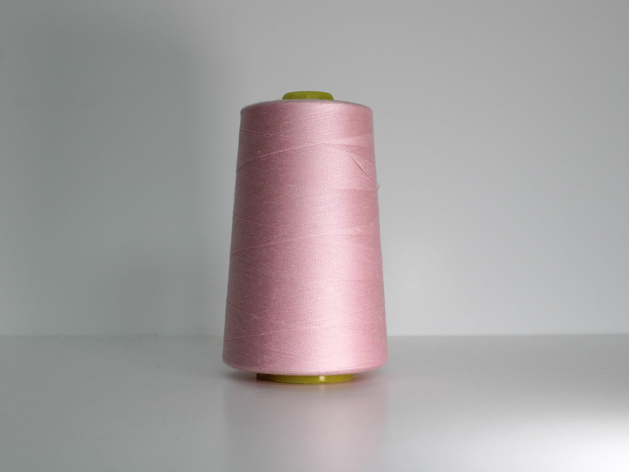 Marent Overlocking Sewing Machine Polyester Thread x Four 5000 Yards Cones White Black Natural Navy Red (Candy Pink)