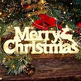 Merry Christmas Sign, Light Up Wall Tree Wreath Hanging Christmas Decorations, LED Lighted Xmas Bright Ornaments for Home, Door, Porch, Holiday, Party - Outdoor & Indoor