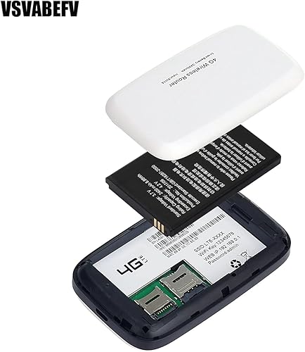 Miniatura 5 de Enrutador WiFi móvil 4G LTE con ranura para tarjeta SIM para viajes, dispositivos de punto de acceso WiFi portátil desbloqueado para viajes,