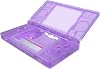eXtremeRate DS Lite Compatible Assembled Custom Replacement Shell in Clear Material, Includes Replacement Buttons, Compatible with Nintendo DS Lite Screen Lens Clear Purple