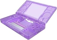 Vista 31 de eXtremeRate Carcasa completa de repuesto negra transparente para Nintendo DS Lite, funda de consola de mano personalizada con botones, lente