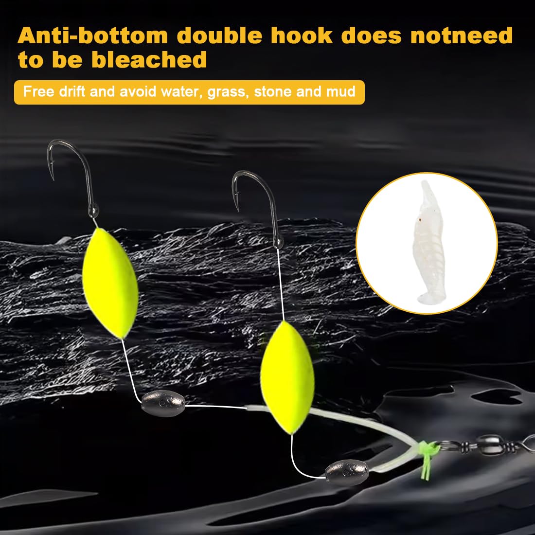 Kit de Pesca de Supervivencia 3 Pack, Compacto Básico con Cebo para Gambas y Accesorios