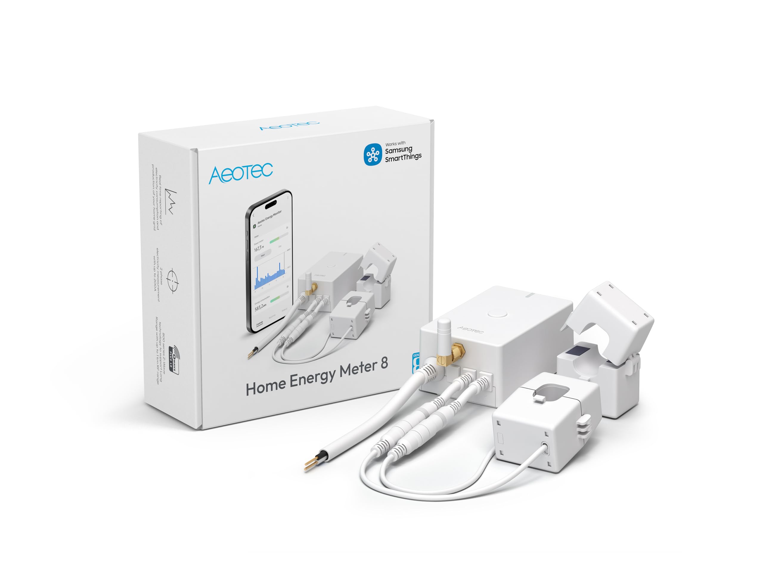 Aeotec Home Energy Meter 8 - Smart Electricity Monitor