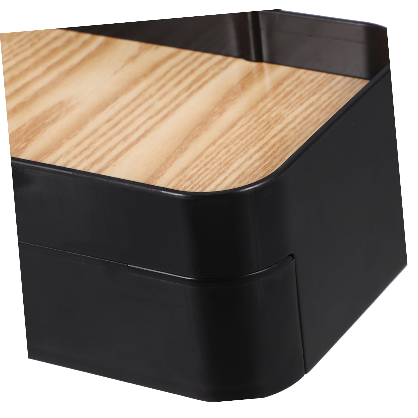 Organizer Plastico in o Legno Elegante Collane a Orecchini Strato Espositore Doppio Gioielli da Scrivania Camera Toeletta