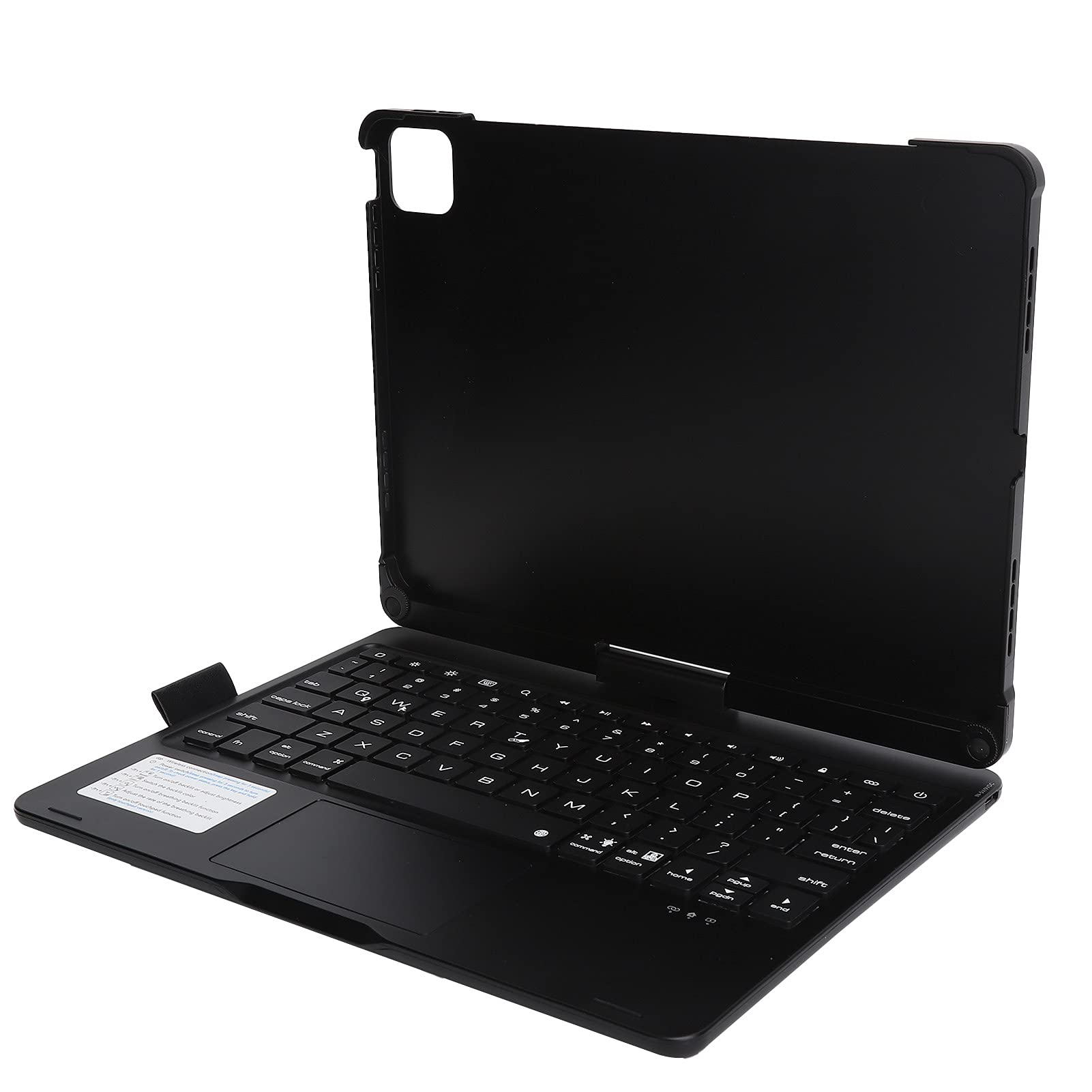 SIXRUN Teclado Bluetooth Plegable Inalámbrico, 78 Teclas Touchpad (Black)