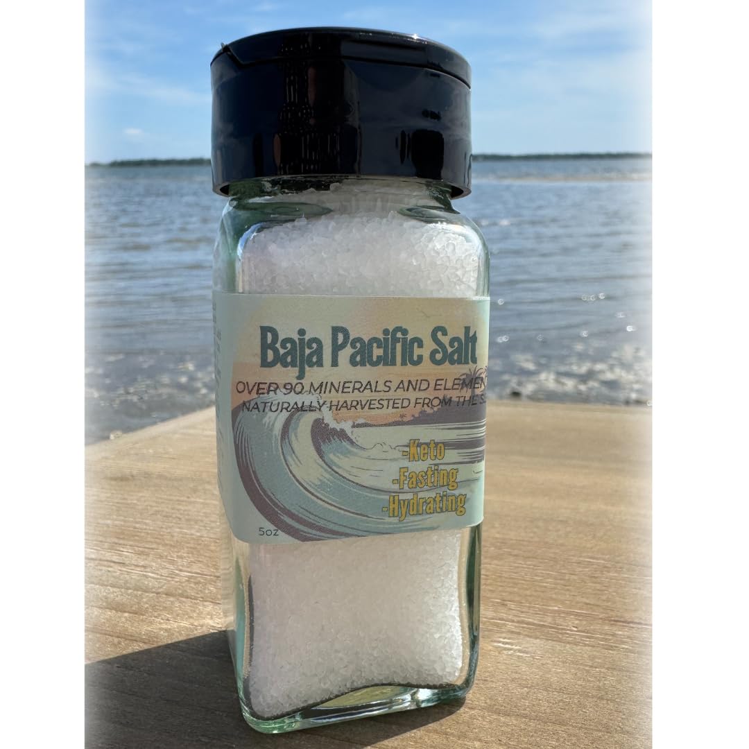 Sea Salt | Baja 5 oz Shaker | Coarse Mineral Salt 150+ Servings | Keto Paleo Vegan GF Organic | Electrolyte BAHA