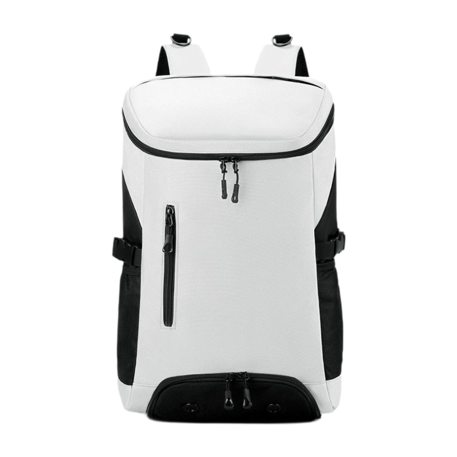 Badminton Backpack with Shoe Compartment for Tennis Racket Badminton Racquet White-image-43