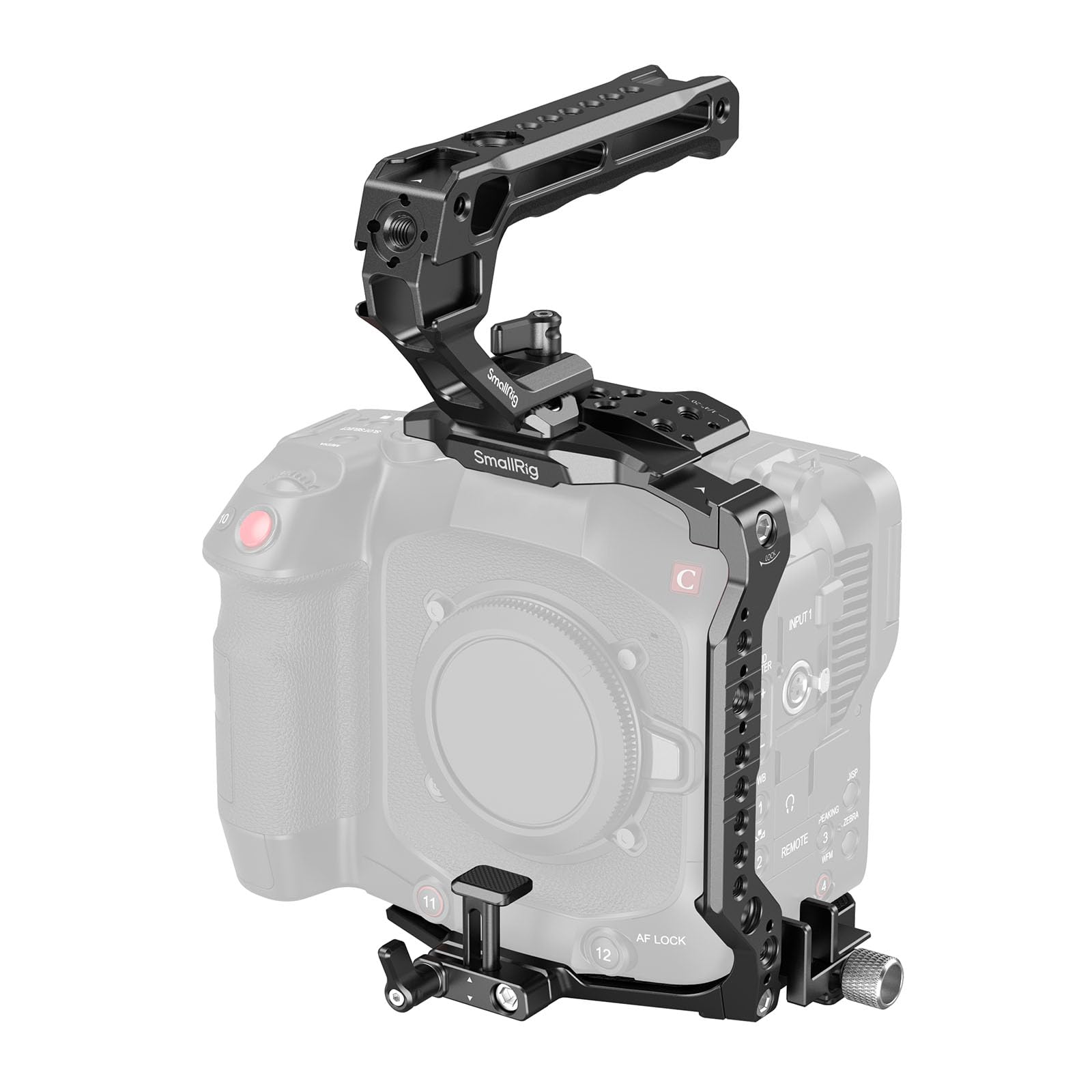 Photo 1 of SmallRig Cage Kit for Canon C80, Modular Design with Top Plate, Side Plates, Bottom Plate, NATO Rail, Lens Adapter Support, for HDMI Clamp, with Cold Shoe Mount, 1/4''-20 & 3/8''-16