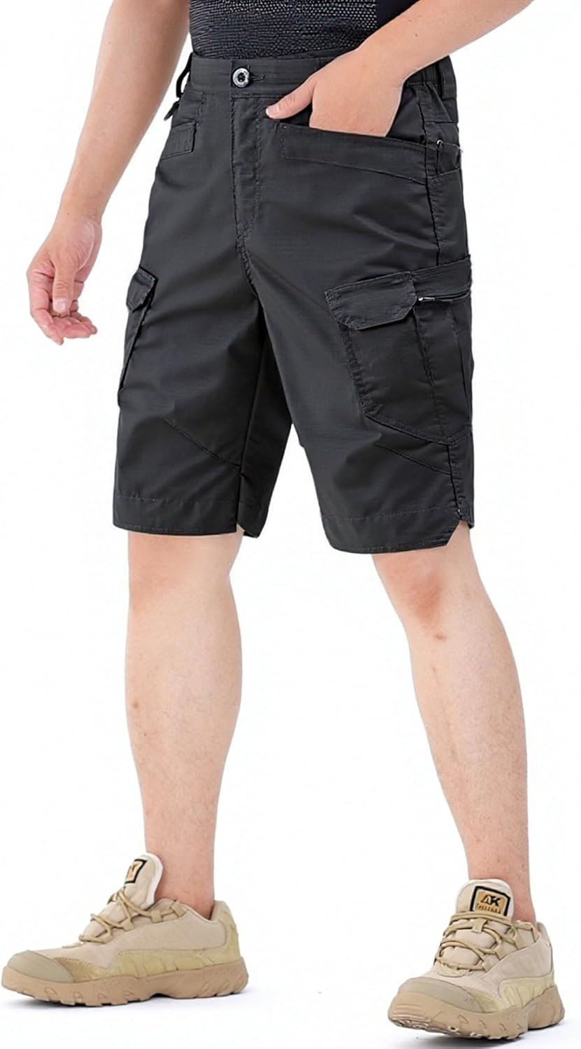 Cargo Shorts for Men Stretch Breathable Work Tactical Outdoor Lightweight Hiking with Multi Pockets