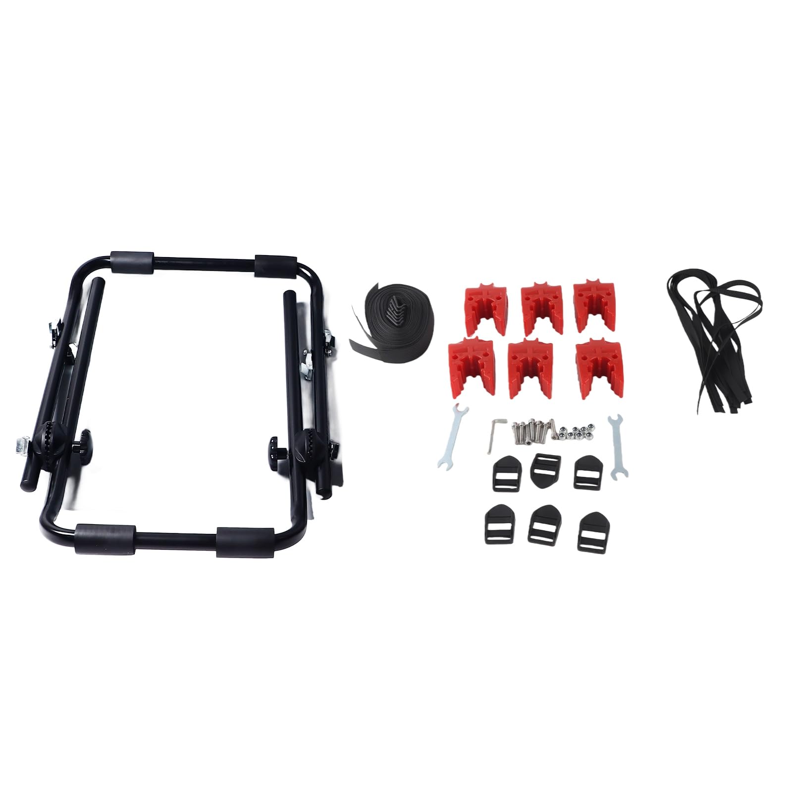 Qqmora Portabici per Auto Ad Alto Carico, Materiale in Ferro, per SUV e Monovolume, Ideale per Viaggi in Campeggio, 62 X 48 X 68 cm.