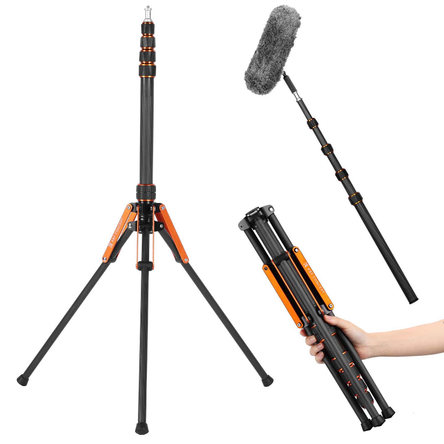 Amazon.com : K&F CONCEPT Light Stand Carbon Fiber, Adjustable