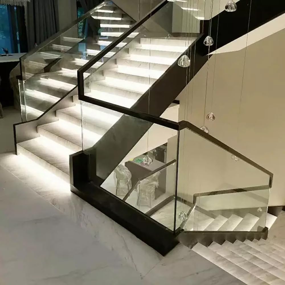 Control de teléfono Pir sensor de movimiento controlador de luz de escalera DC12V 24V 30 pasos escalera LED controlador de luz