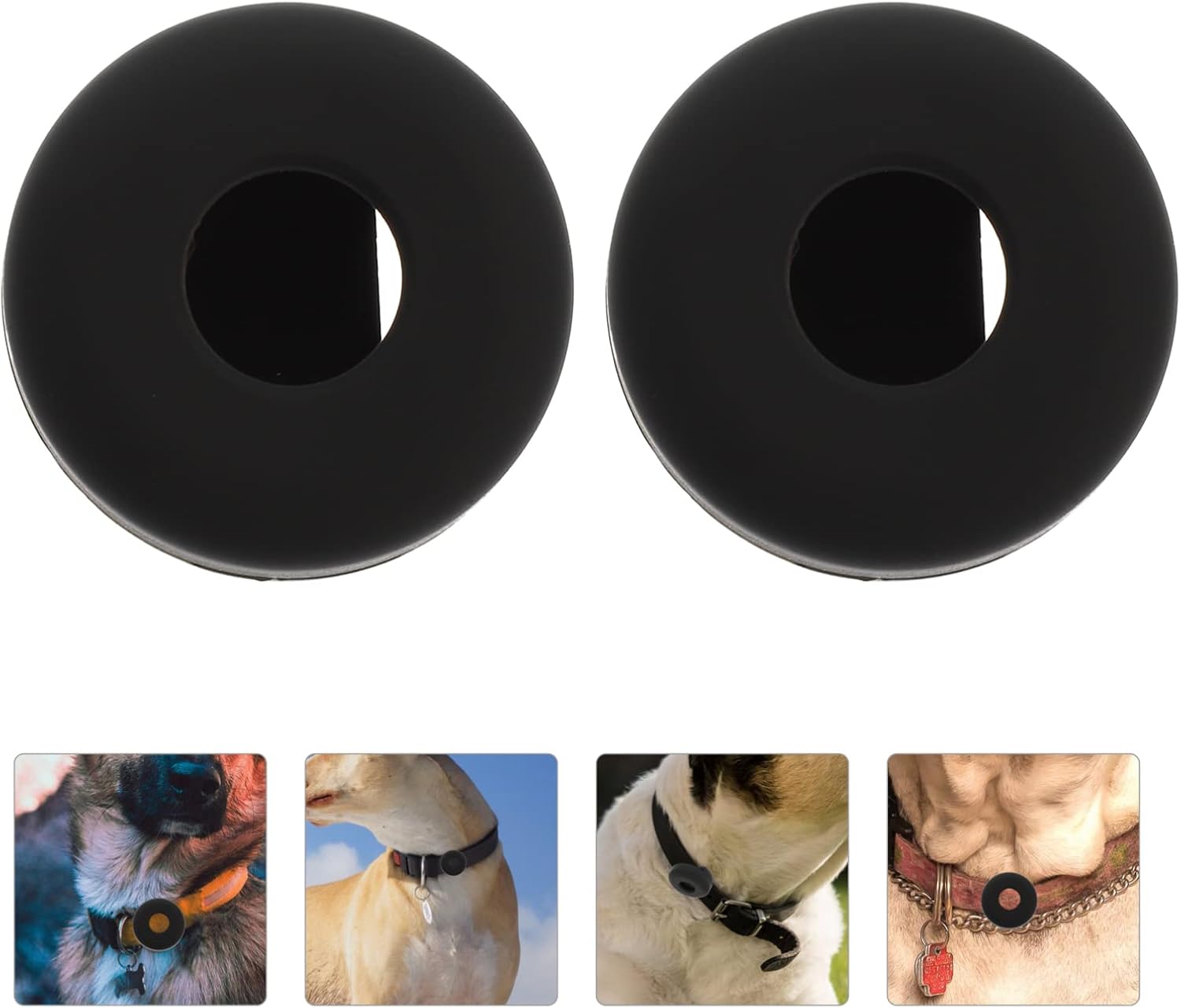 Mipcase 6pcs Durability Pet Locator Collar Smart Locator Covers Lost Tracer Sleeve image 3