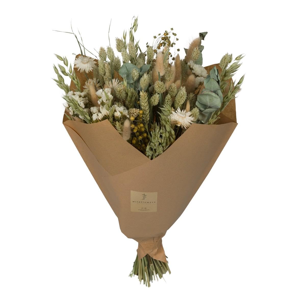 Naturalna roślina pokojowa z kwiatami, róża, żółta i biała, 60 cm