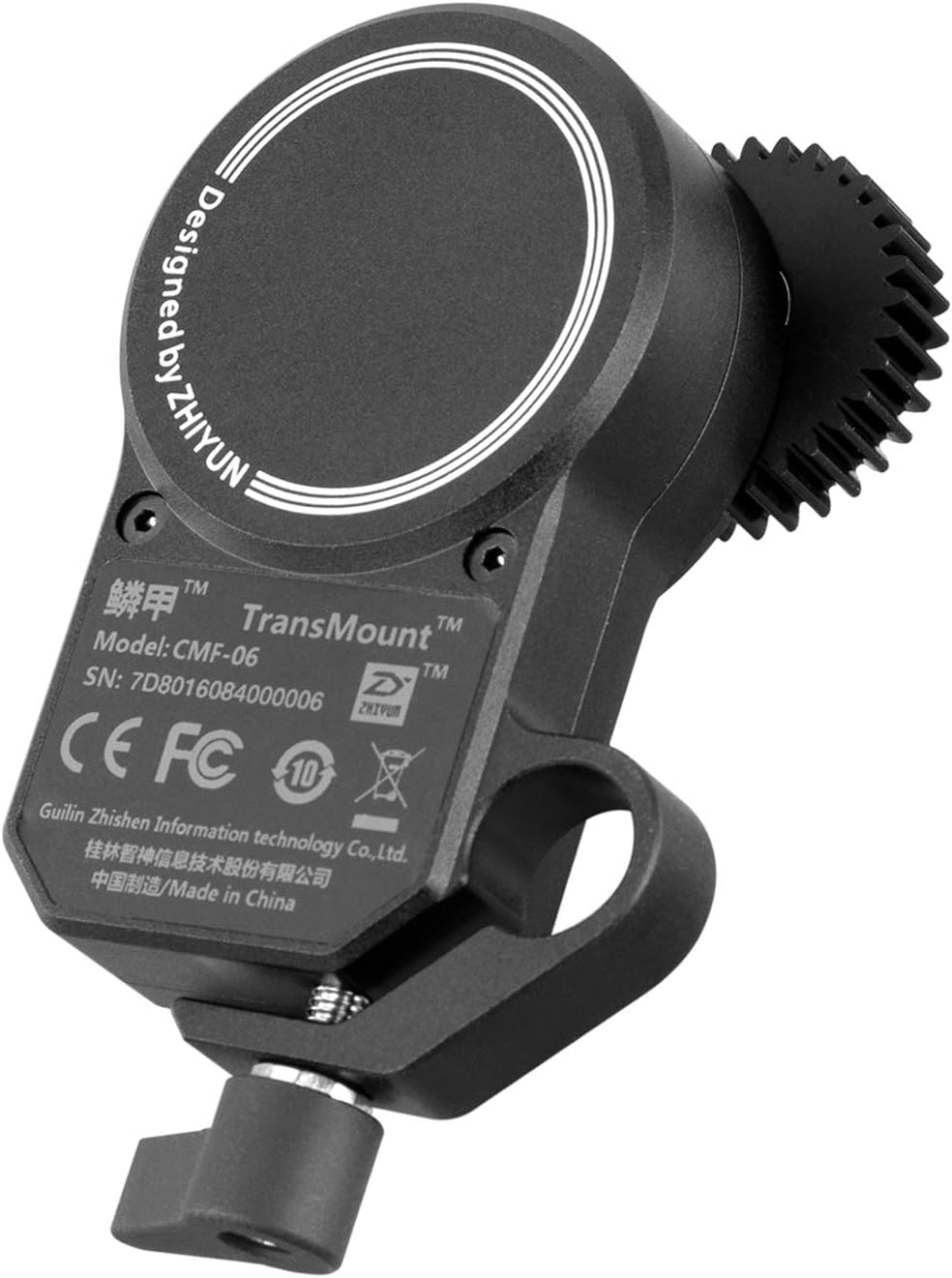 IrovamiCMF-06 Follow Focus Transmount Focus/Zoom Control Motor 2.0 Replacement for Crane 2S/3S Weebill S Gimbal Handheld Stabilizer