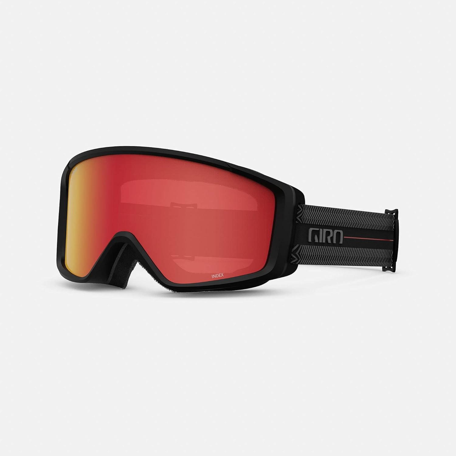Giro Index 2.0 Adult Helmets - Black Techline Strap with Amber Scarlet Lens