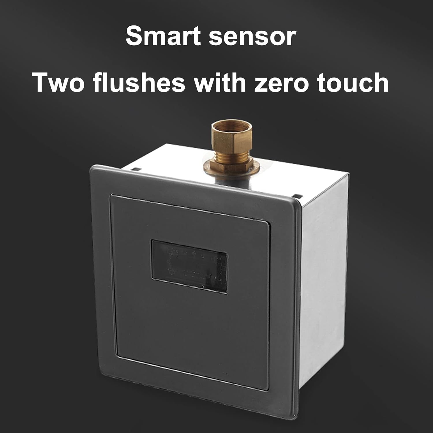 Inductive Stainless Steel Urinal, Wall-Mounted Infrared Integrated Inductive High-Efficiency Flush Valve Urinal, Standing Toilet Urinal for Men (Silver)