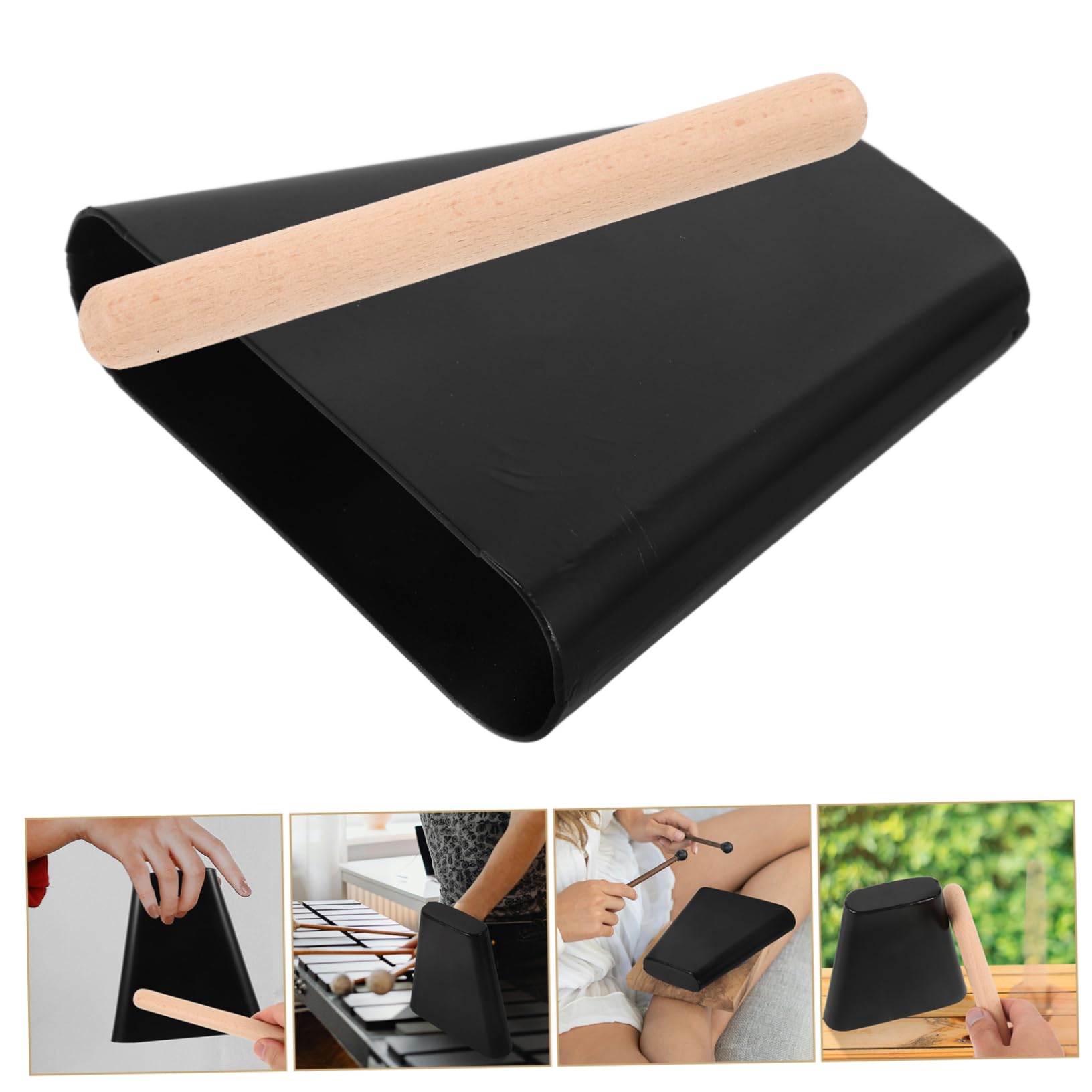 ifundom Versatile Metal Cowbell 4 Inches Sports Events and Party Percussion Instrument