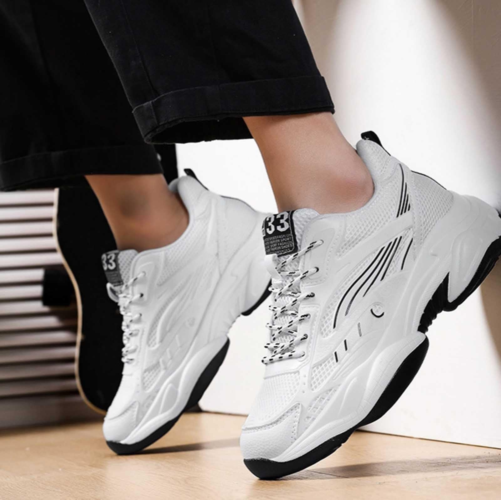 Scarpe Padel Uomo Scarpe Ginnastica Uomo Sport da Jogging Running 43 Fitness Volley Runner Donna Calze Palestra 46 Pelle 44 42 Nere Sneaker Alte Sportive Sneakers Bianche Invernali Autunnali
