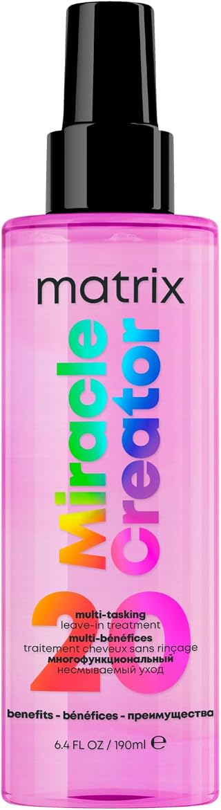 Matrix, Spray Multibenefícios, Miracle Creator, Para Todos Os Tipos De Cabelo, 20 Benefícios, Multifuncional, Leave-in Em Spray, Revitaliza, Nutre