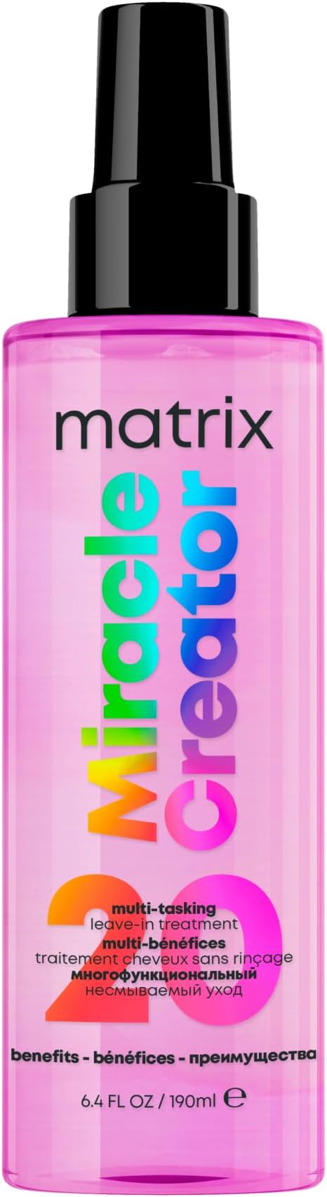 Matrix, Spray Multibenefícios, Miracle Creator, Para Todos Os Tipos De Cabelo, 20 Benefícios, Multifuncional, Leave-in Em Spray, Revitaliza, Nutre