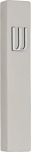 A&S Mezuzot Modern Concrete Mezuzah Case with Scroll, Easy Peel