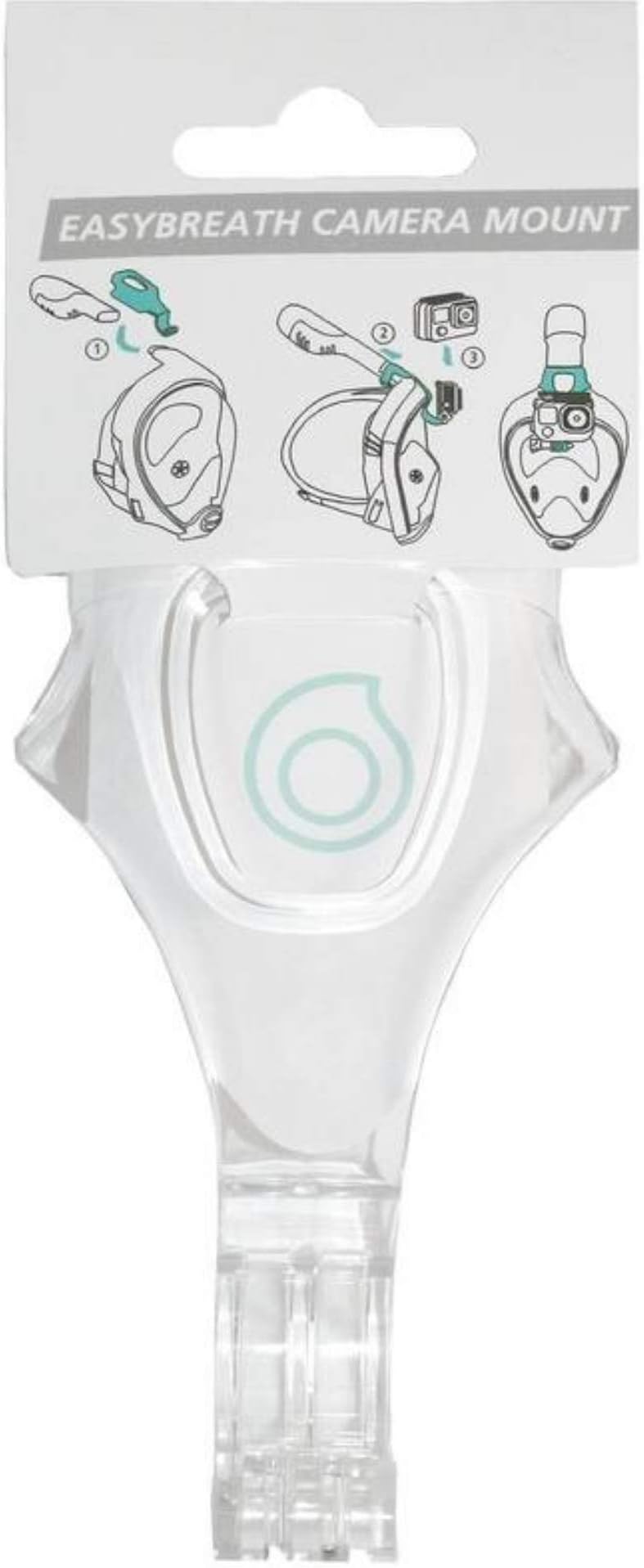 SUBEA (2017 Version Snorkel Mask and Camera Mount (Clear, Universal, ref: 8392173)