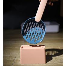 Pet Cat Litter Scoop Filter Cat Litter Cat Poop Cleaning Tool High-grade ABS Plastic Cat Litter Scoop Is Durable and Easy To Clean, 1 Pce Pink