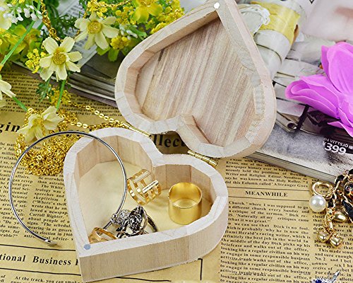 Kentop, scatola in legno a forma di cuore, con