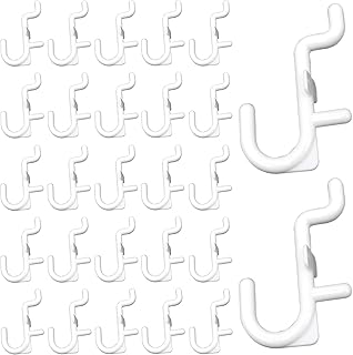 有孔ボードフック 50個セット ネットフック メッシュパネル用 吊下げ 専用 J型 固定 止め金具 ペグボード パンチングボード パーツ 壁掛け 商品展示 ディスプレ 小物掛け 展示 壁面収納