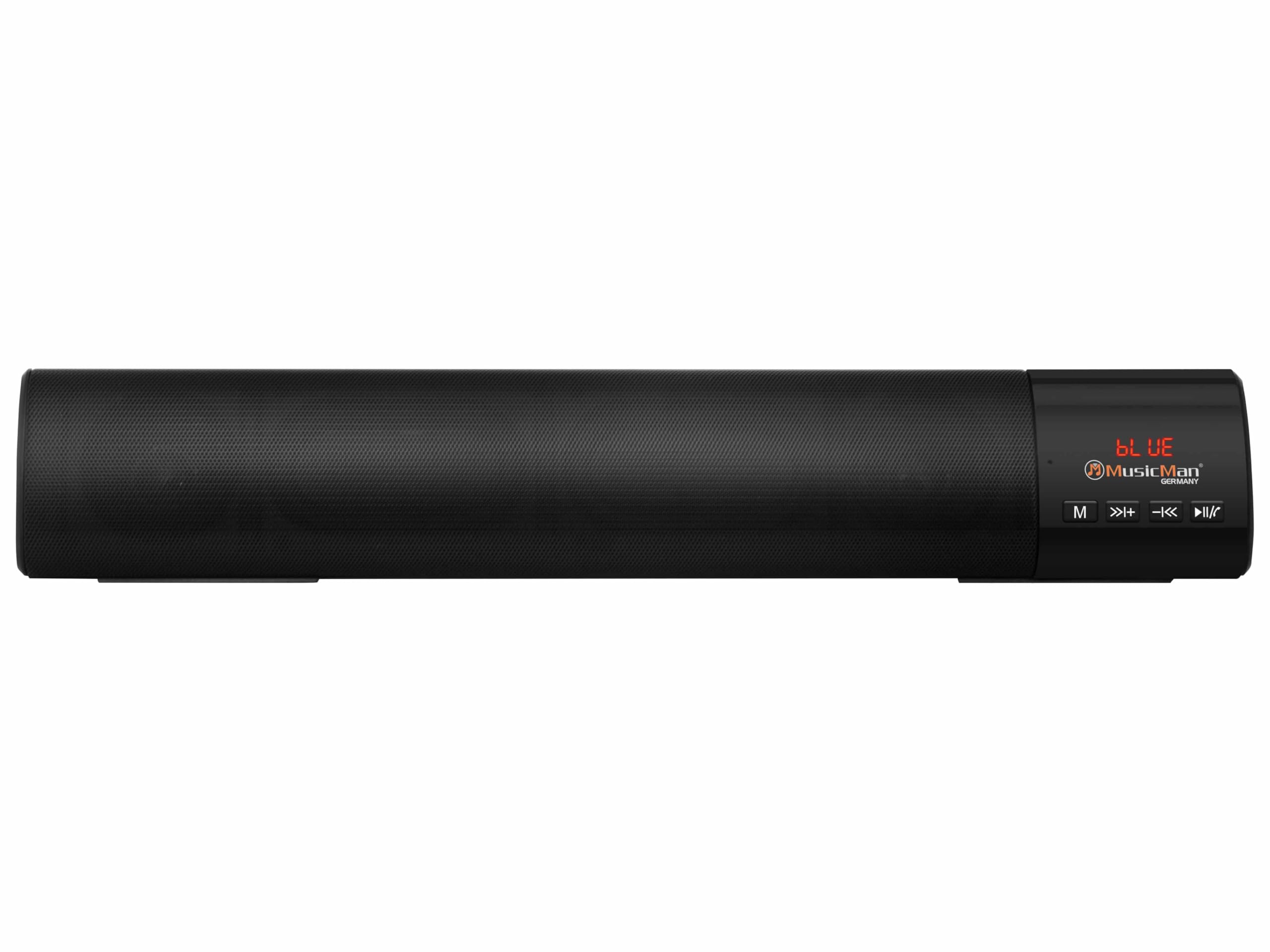 MusicMan Bluetooth FM Soundbar Scheda MicroSD USB AUX Display LCD LED Streaming musicale Potente altoparlante Batteria integrata BT-X54