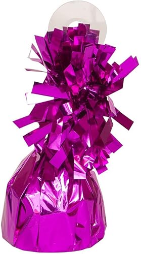 Miniatura 2 de Globo de aluminio magenta de peso (4.5 x 2.25 pulgadas), 1 unidad, adorable fiesta esencial para fiestas y eventos