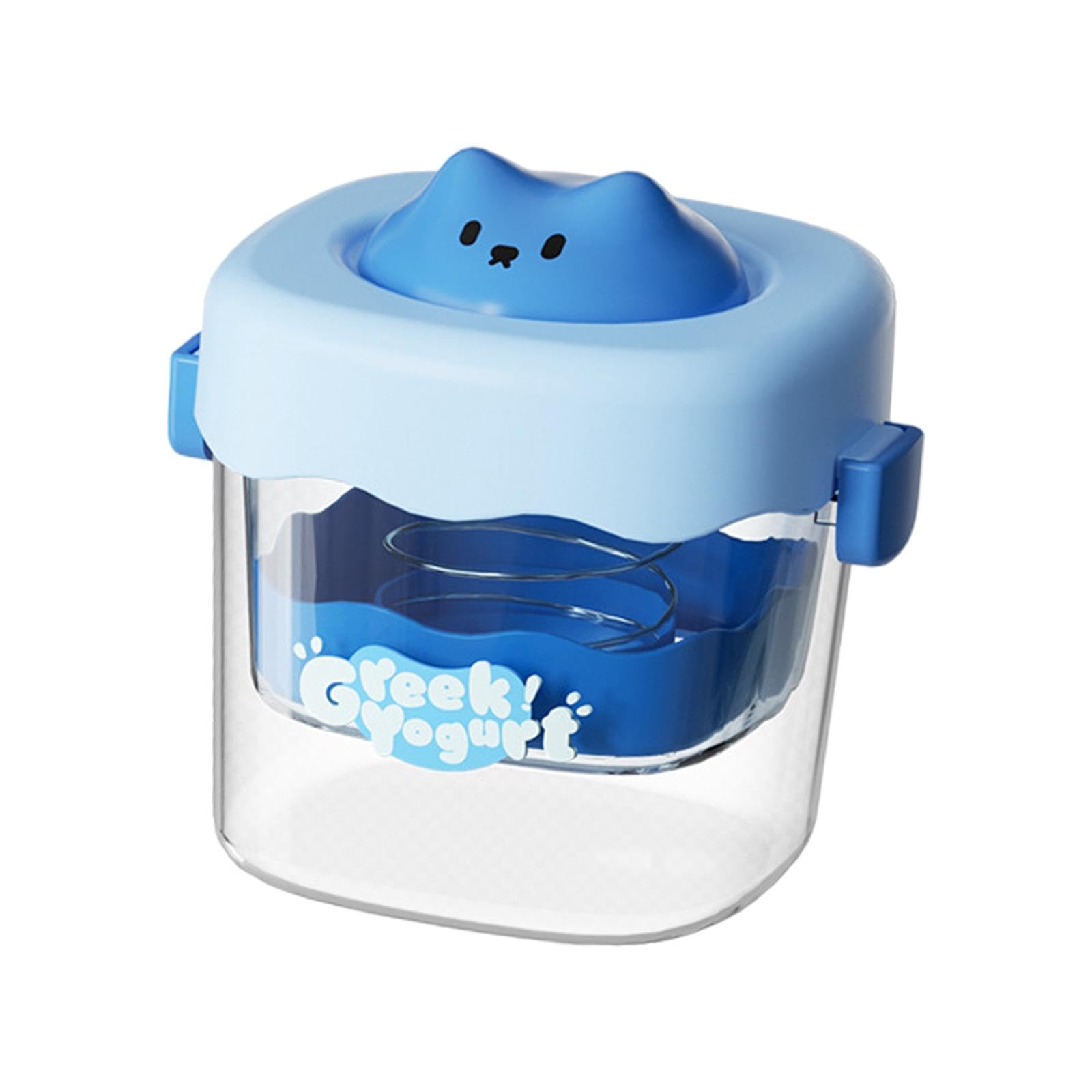 THE STYLE SUTRA Greek Yogurt Strainer with Lid Curd Maker Multipurpose Reusable Yogurt Maker Blue-picture-30