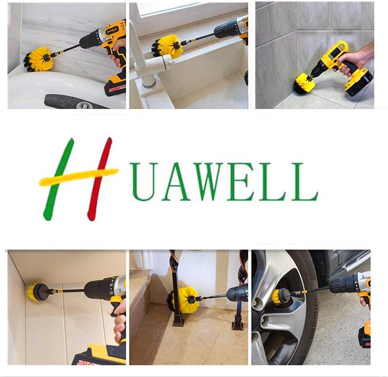 One-Day Sale: Up to 60% Off 5 Inch Drill Brush Power Scrubber Cleaning Brush for Grout, Floor, Tub, Shower, Tile, Bathroom and Kitchen Surface