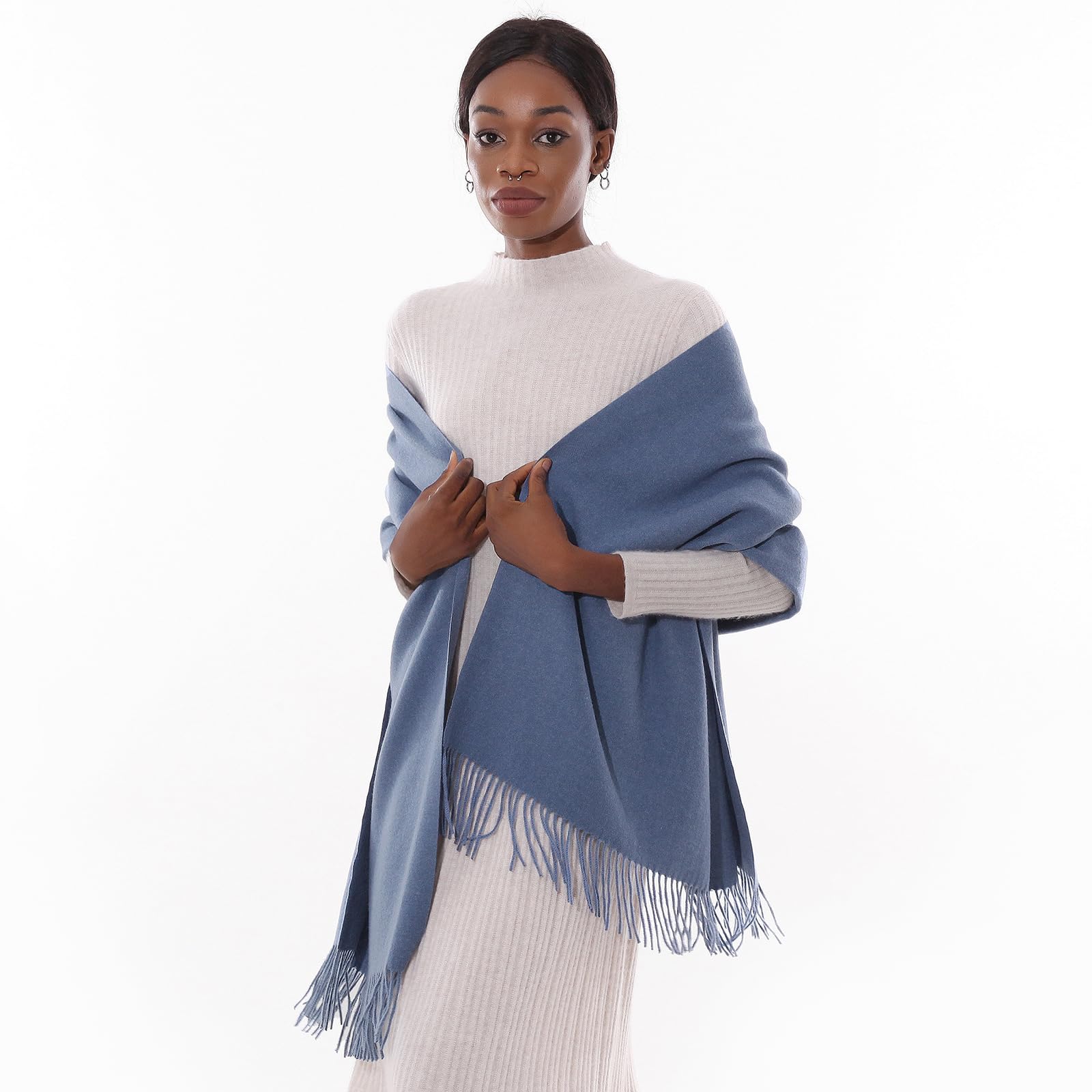 Sciarpa Pashmina Donna Invernale Scialle Sciarpe Elegante Cerimonia Grande Stole Foulard Scialle da Abito Sera