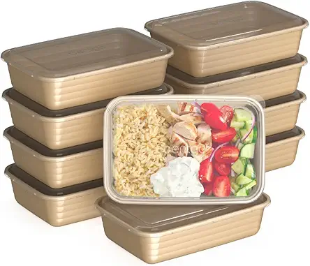 Bentgo Prep 1-Compartment Containers - 20-Piece Meal Prep...