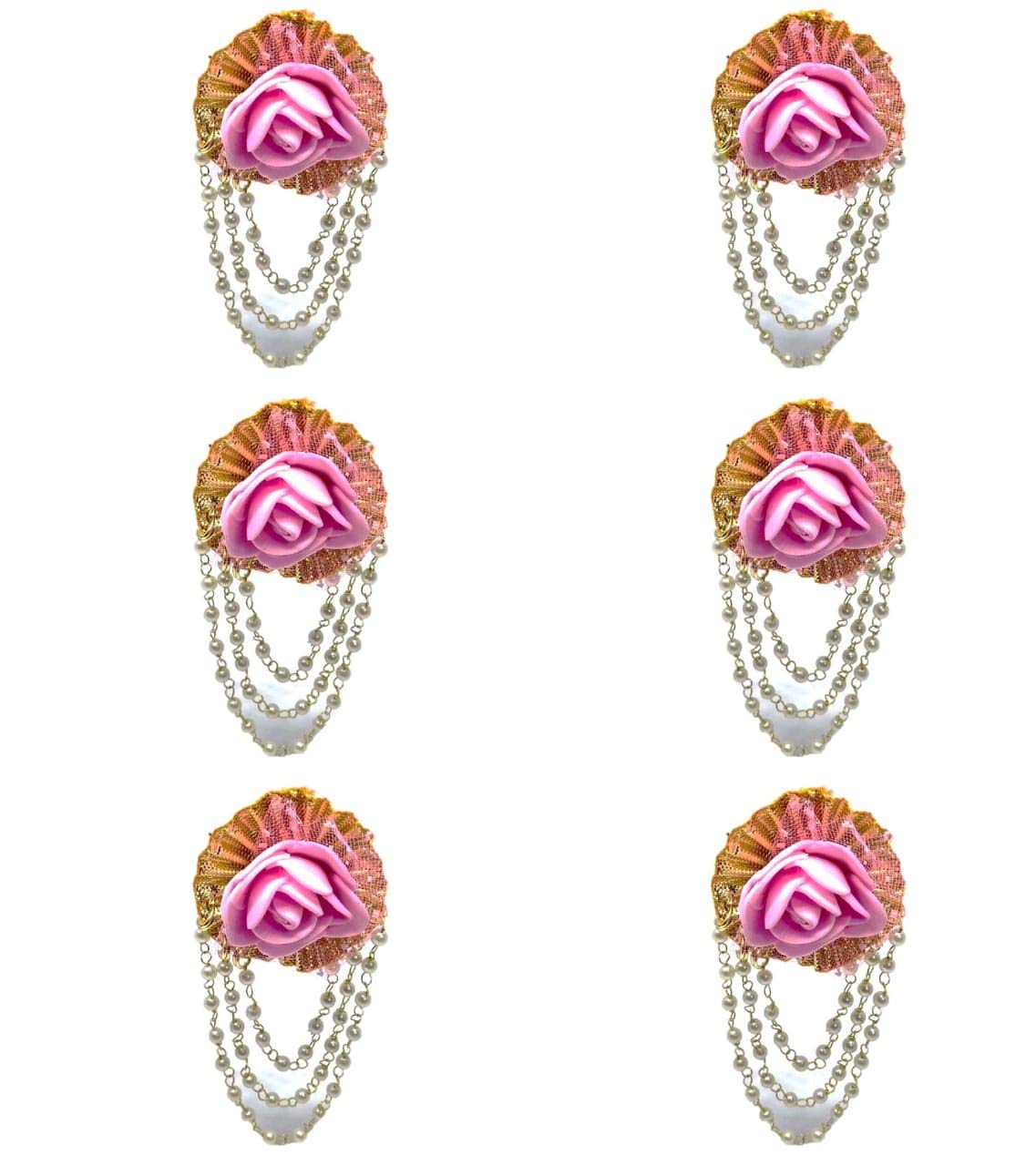 Urbalaa (Pack of 10/20) Flower Brooch Pins for Men & Women