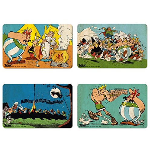 Logoshirt® Asterix I Obelix I Miraculix I Majestix I Frühstücksbrettchen...