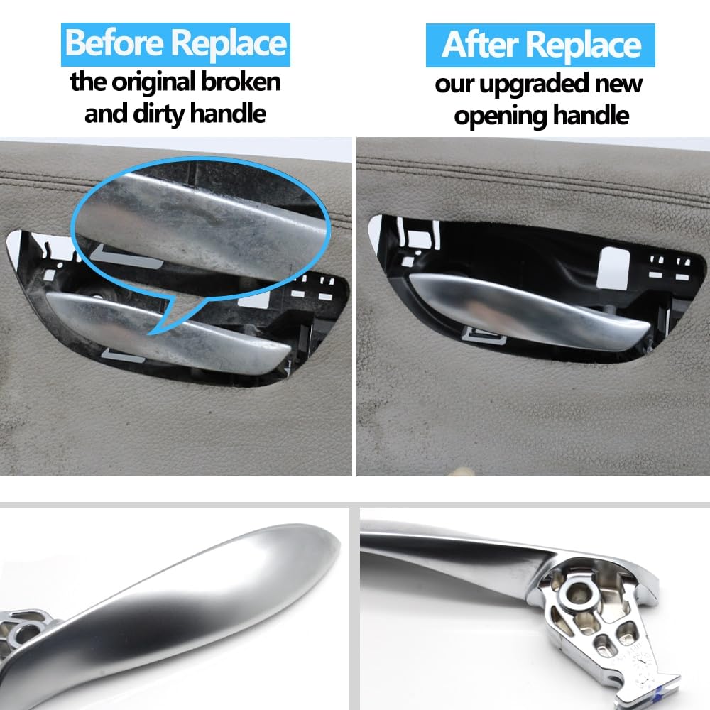 Amazon.com: Car Left Right Interior Door Chromed Opening Handle  