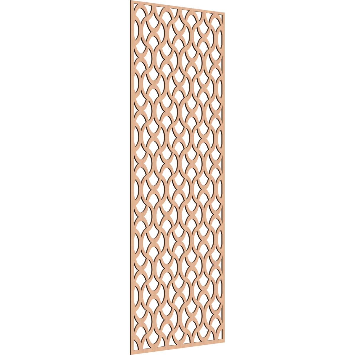 Resort Decorative Pierced Fretwork Wood Wall Panels, 33 3/8"W x 84 3/8"H x 1/4"T, Alder