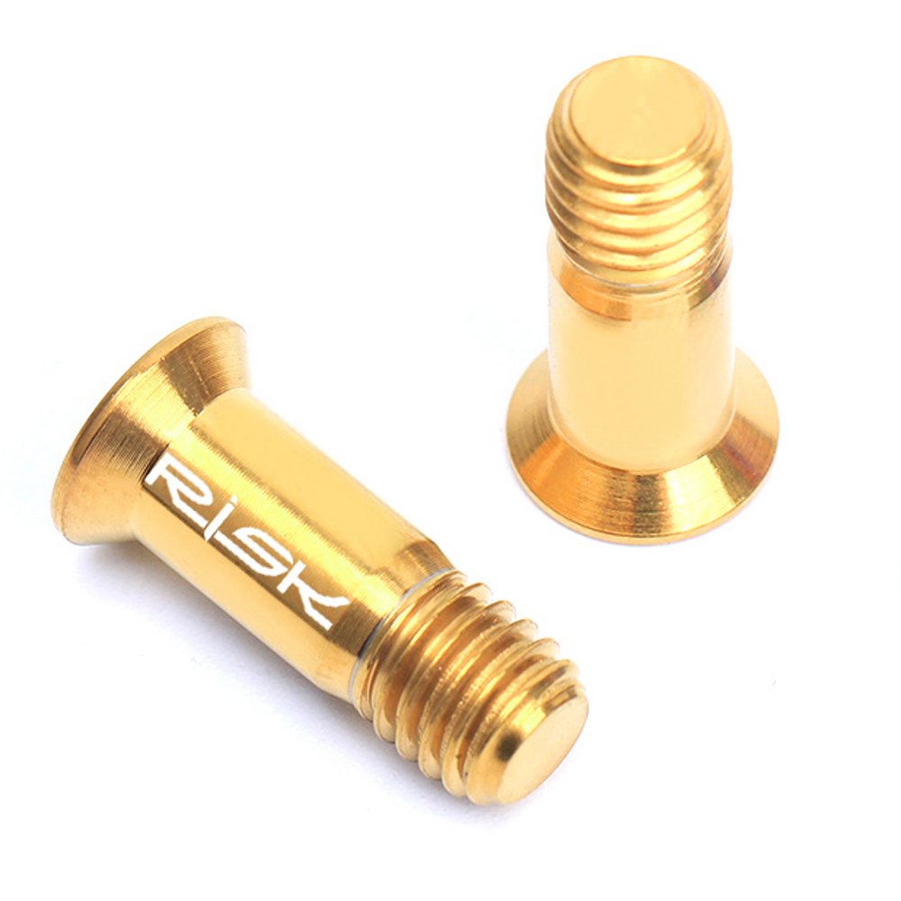 2 viti per bicicletta posteriore in titanio per mountain bike, M5 × 14,2 mm, viti per bicicletta