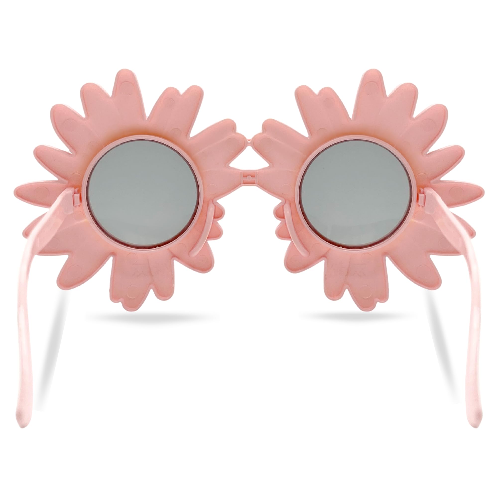 Gafas de Sol en forma de Girasol, gafas de sol sin montura, Gafas diseño flor Girasol, Gafas para disfraz, Gafas para fiesta, Gafas despedida de soltero/a, Gafas carnaval, Unisex (Rosas) - imagen 3